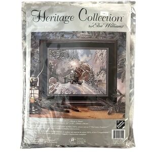 Heritage Collection Gunnison Run‎ Needlepoint Kit Winter Train Tapestry 06011